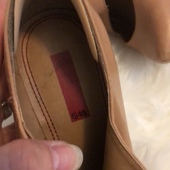 Nude wedges with silver metallic heel - Picture 3 of 3